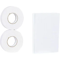 Adhésif double face rouleau L200cm x2 et planche adhésive à découper