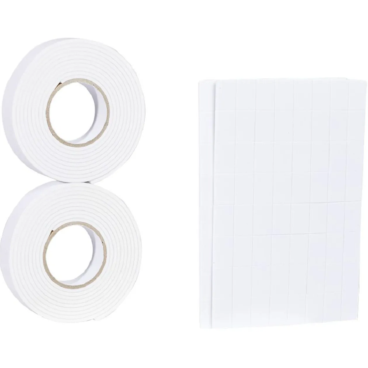 Adhésif double face rouleau L200cm x2 et planche adhésive à découper