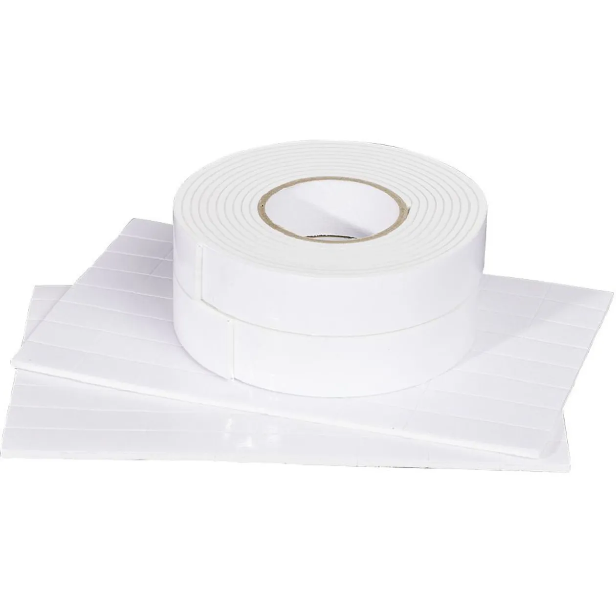 Adhésif double face rouleau L200cm x2 et planche adhésive à découper