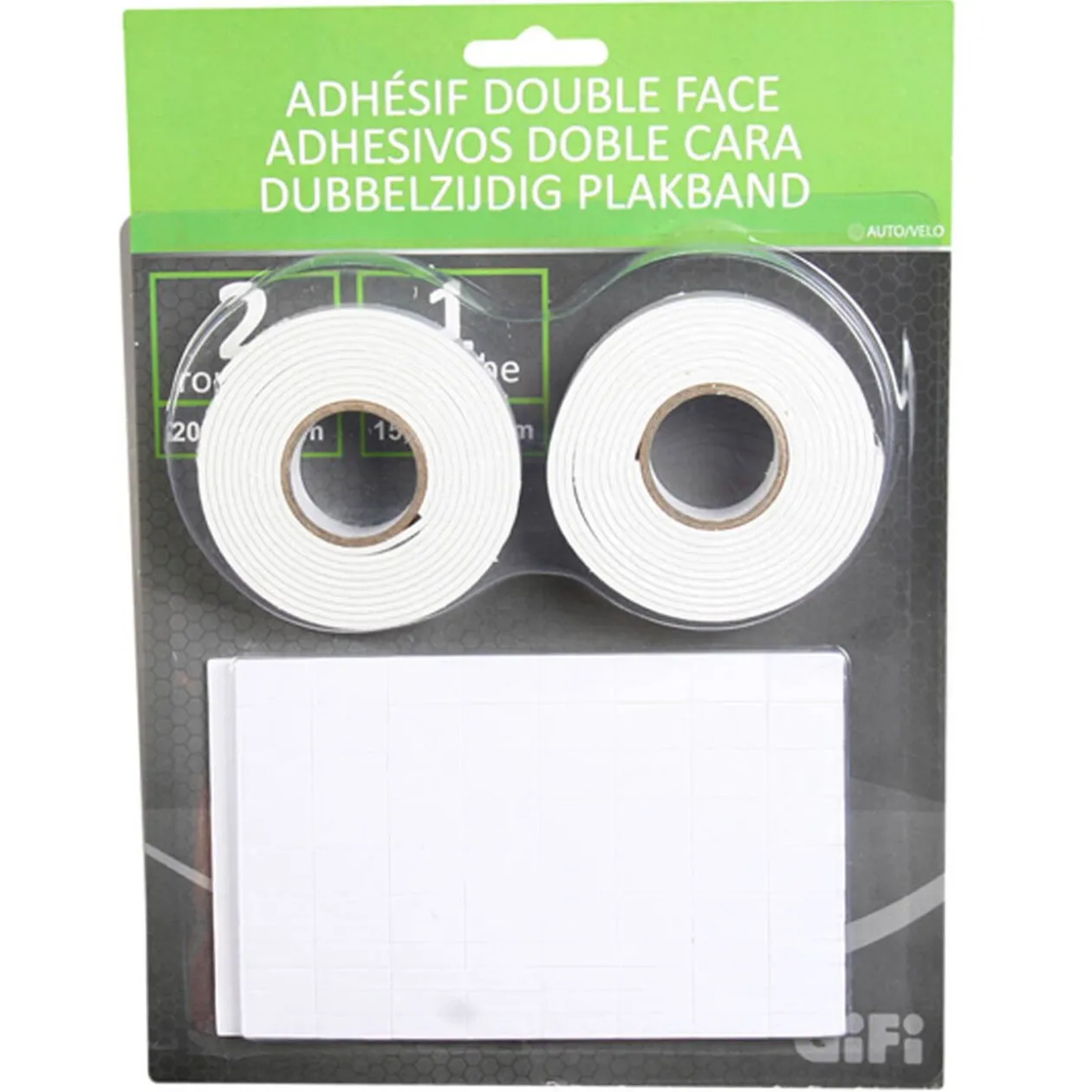 Adhésif double face x2 et planche à découper