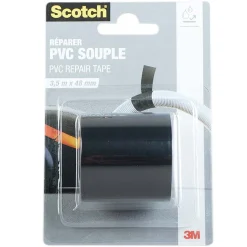 Adhésif PVC souple Scotch noir