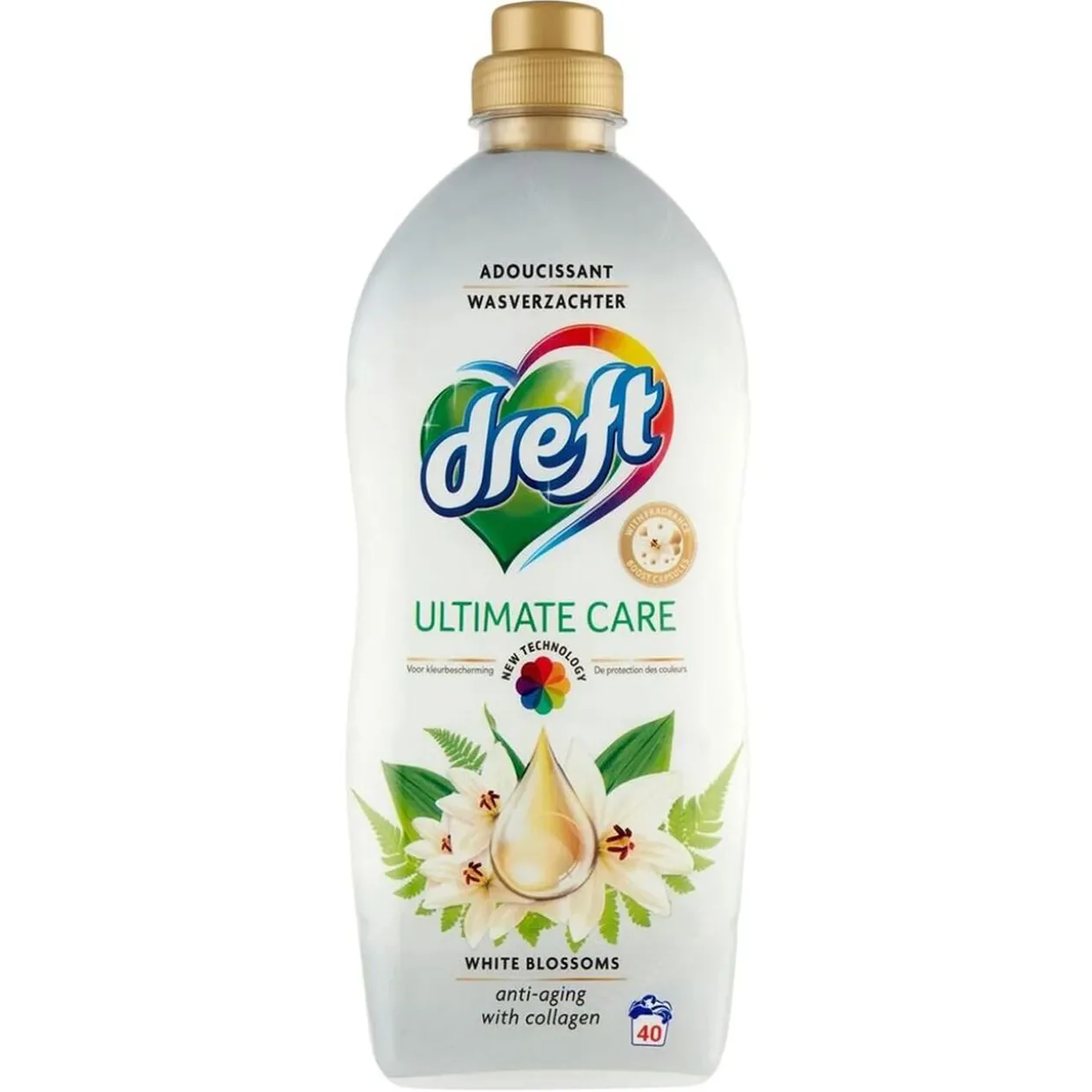 Adoucissant Dreft Ultimate Care White Blossoms 1L - 40 lavages