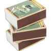 Allumettes en bois et carton.