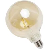 Ampoule à filament E27 forme globe doré 4,7W=35W