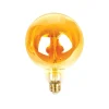 Ampoule bulbe ambrée à filament connectée E27 40 W
