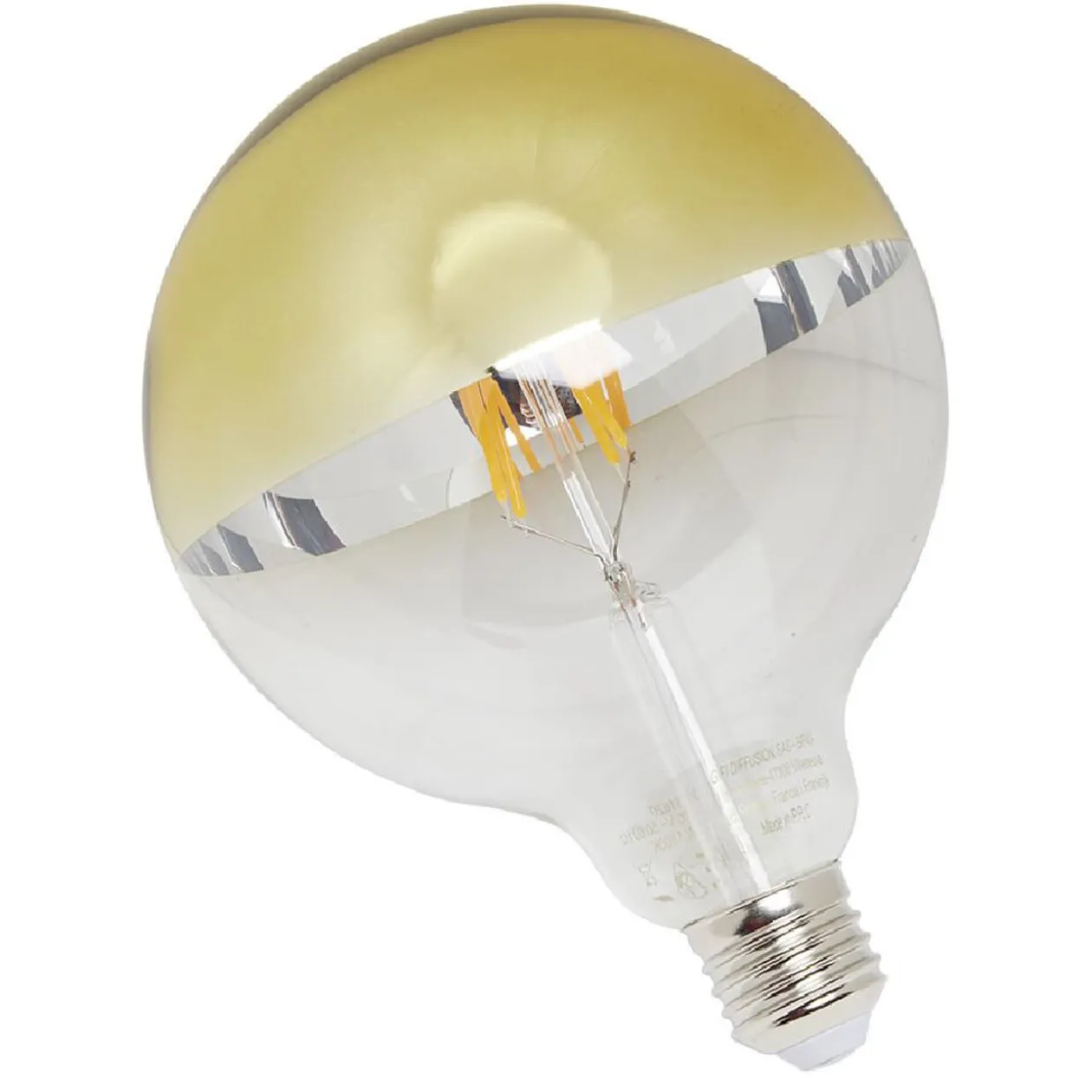 Ampoule déco dorée G125 E27