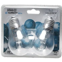 Ampoule E27 éco halogène A55 x2
