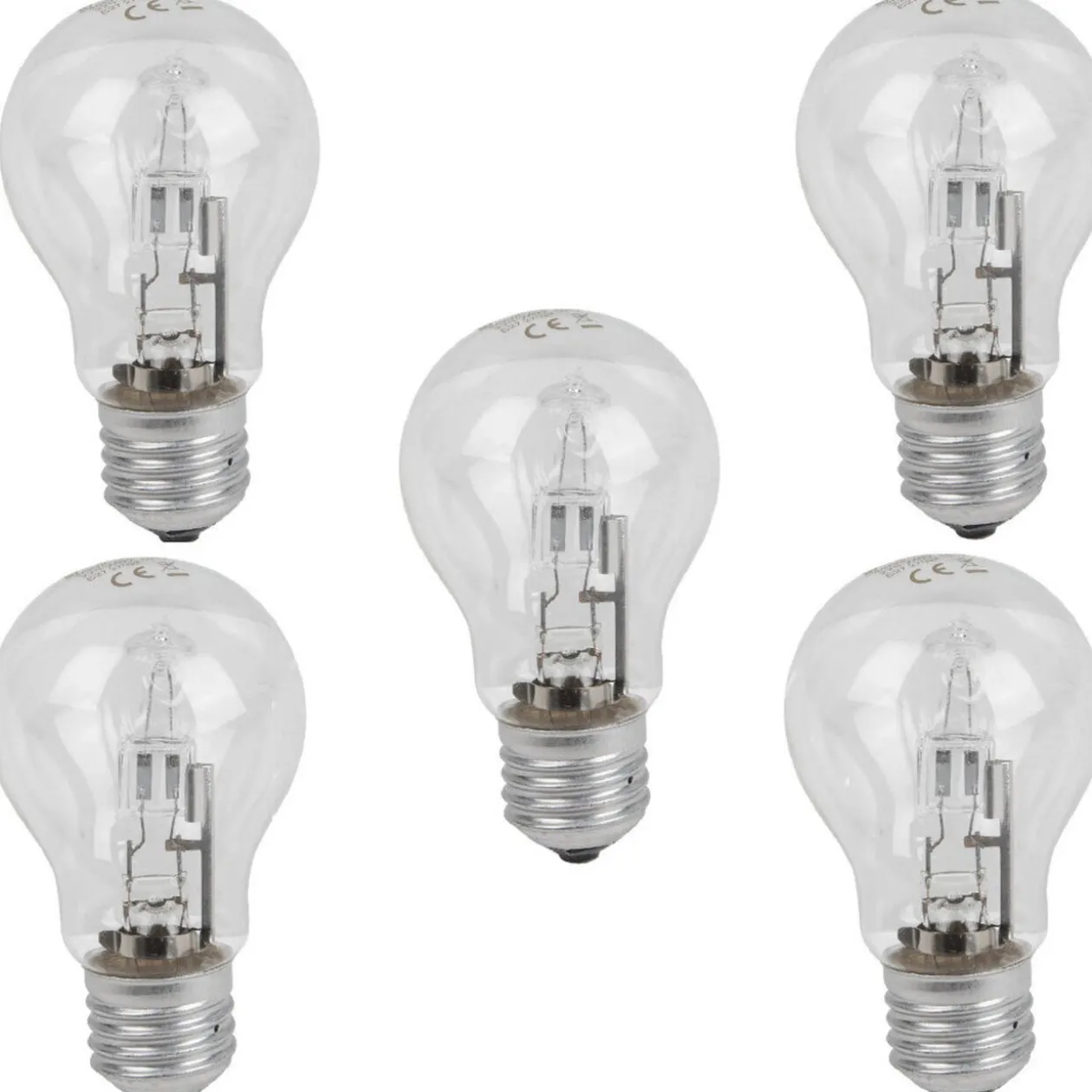 Ampoule halogène E27 42 Watts A55 x5