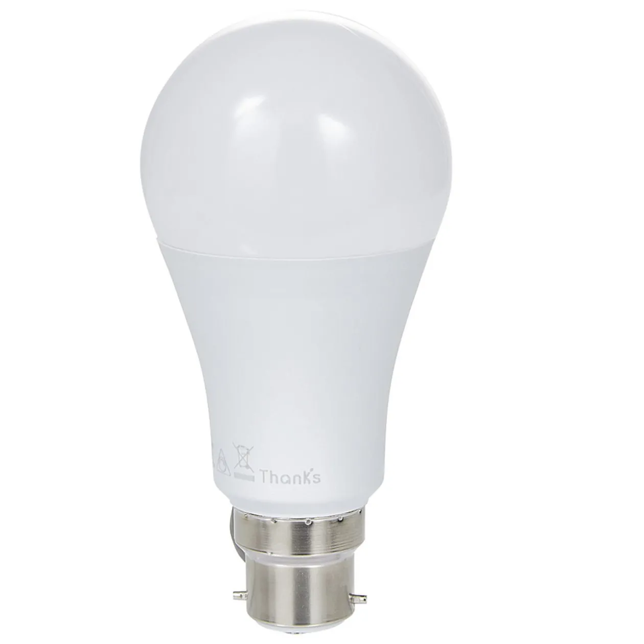 Ampoule LED connectée blanc ajustable B22 60 W