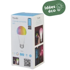 Ampoule LED connectée couleurs changeantes E27 60 W