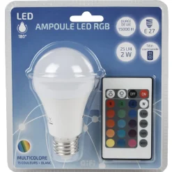 Ampoule LED E27 couleurs changeantes