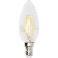 Ampoule LED filament E14 C35 Homday lumière chaude 470lms x2