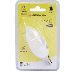 Ampoule LED forme flamme Homday lumière chaude