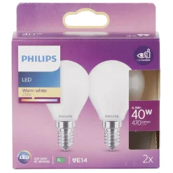 Ampoule LED P45 E14 40W x2