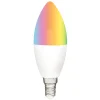 Ampoule ovale LED connectée couleurs changeantes E14 40 W
