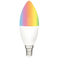 Ampoule ovale LED connectée couleurs changeantes E14 40 W