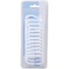 Anneau de douche blanc ovale x12