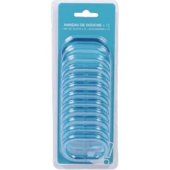 Anneau de douche transparent x12