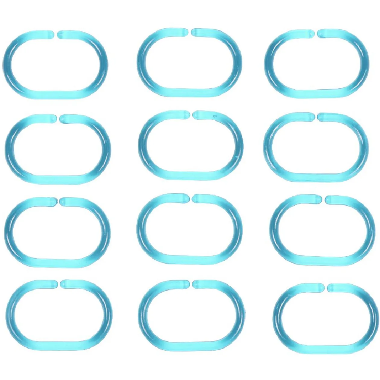 Anneau de douche transparent x12