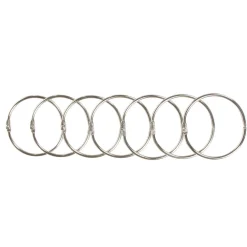 Anneau rideau de douche rond en métal x12