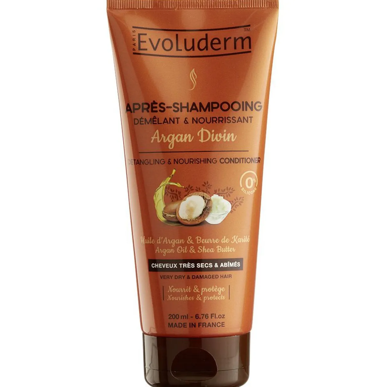 Après shampooing Evoluderm argan divin 200 ml