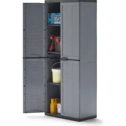 Armoire de rangement en plastique kis jolly gris