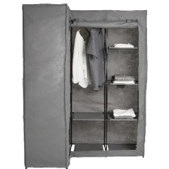 Armoire dressing d'angle grise