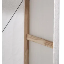 Armoire dressing en bois et housse coton