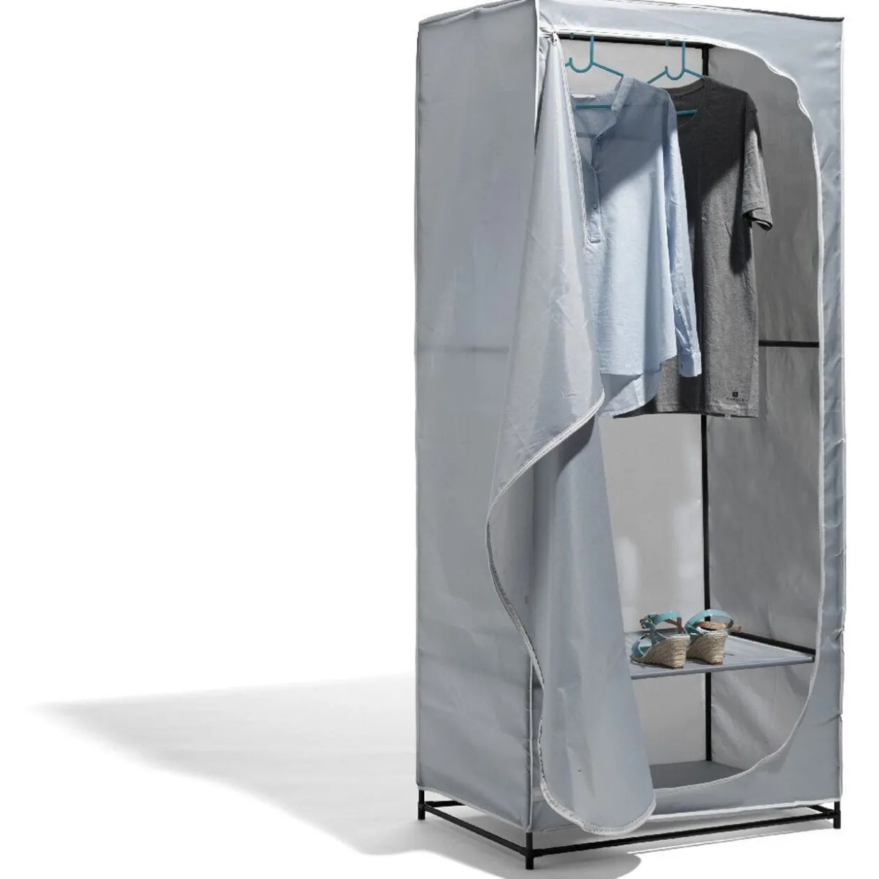 Armoire dressing simple gris Nordicolor