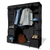 Armoire dressing tissu noir