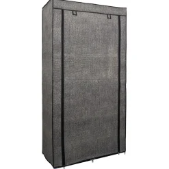 Armoire tissu penderie modulable avec étagères L88xl46xH169cm