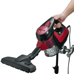 Aspirateur 2 en 1 sans sac Homday rouge et noir