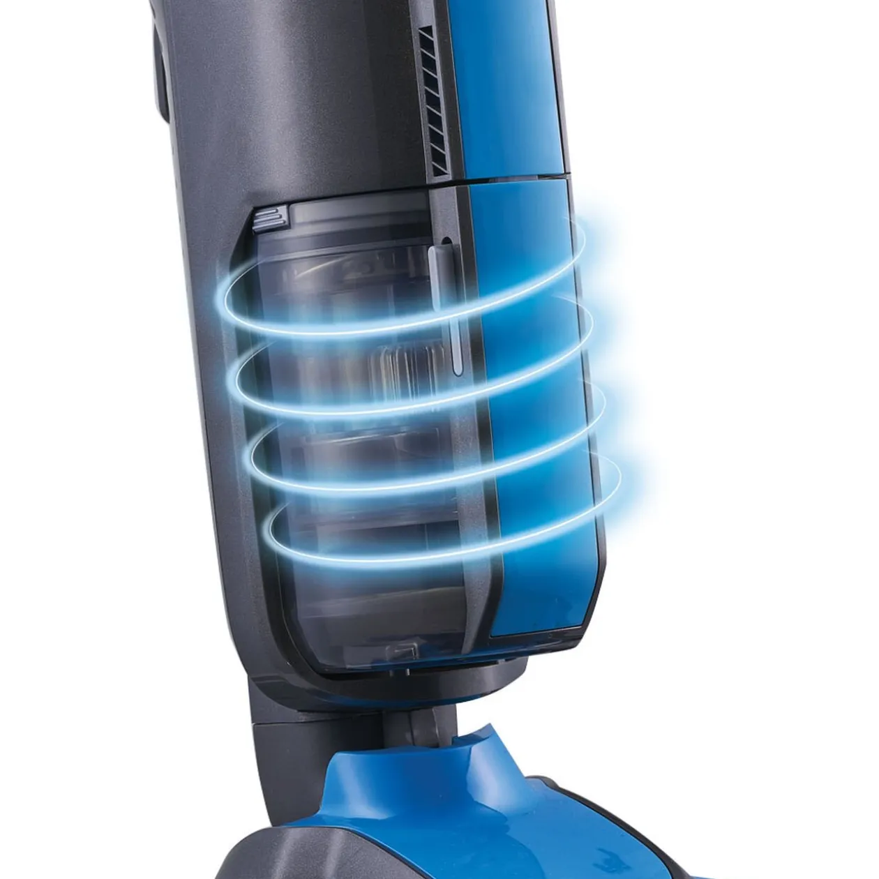 Aspirateur lavant Homday 3en1 cyclone à vapeur noir et bleu