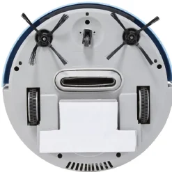 Aspirateur robot Cyclonia rond gris et bleu