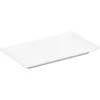 Assiette à dessert blanche rectangulaire