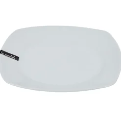 Assiette à dessert carrée blanche Les essentiels