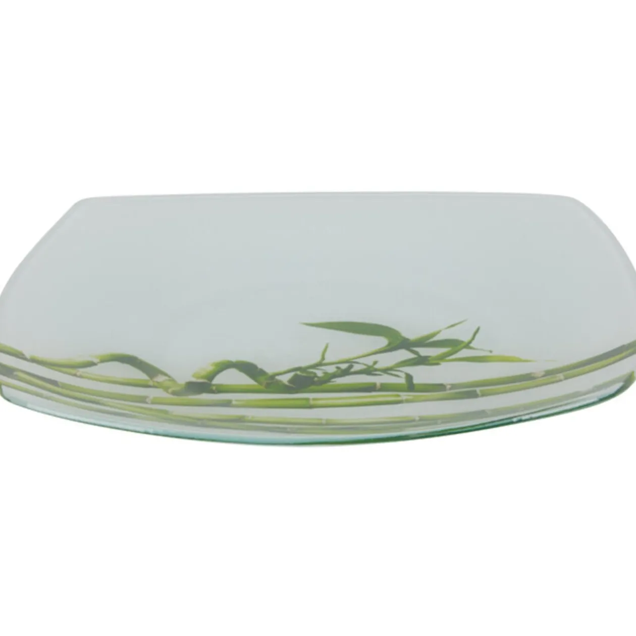 Assiette à dessert design bambou