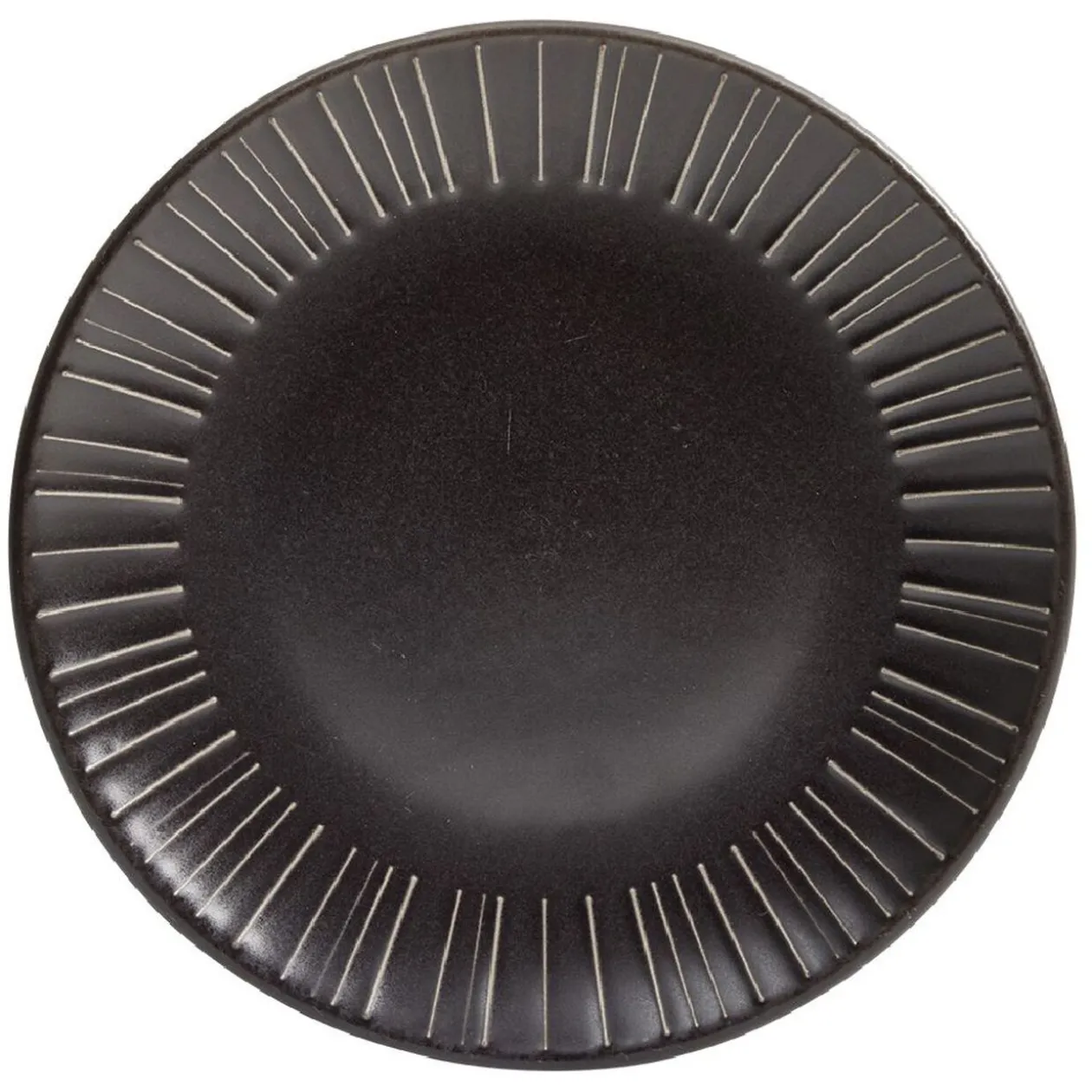 Assiette à dessert en céramique noir Ø21cm