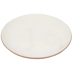 Assiette à dessert en porcelaine extérieur coloré