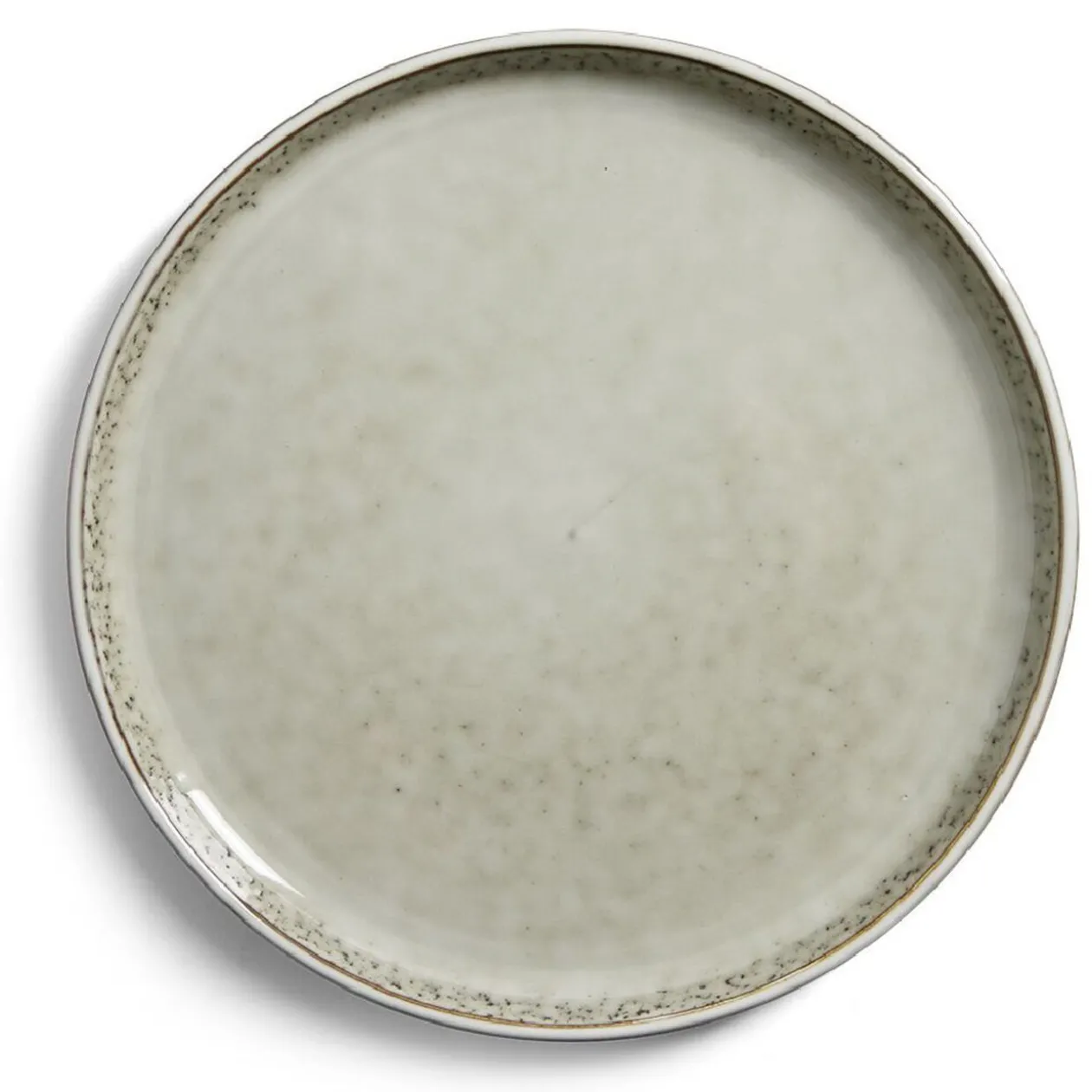 Assiette à dessert grès gris Ø21,5cm