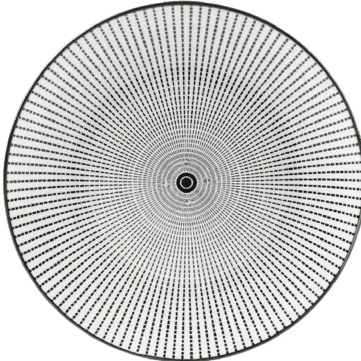 Assiette à dessert Helsinki décor noir blanc x4