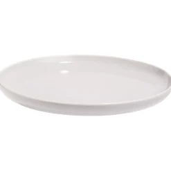 Assiette à dessert Oslo porcelaine gris uni