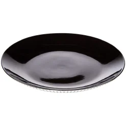 Assiette à dessert rayure noire et blanche