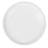 Assiette à dessert ronde blanche Terra