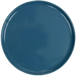 Assiette à dessert ronde Nordic porcelaine bleu