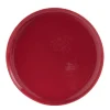 Assiette à dessert ronde Oslo rouge