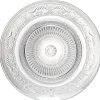 Assiette à dessert ronde transparente ciselée