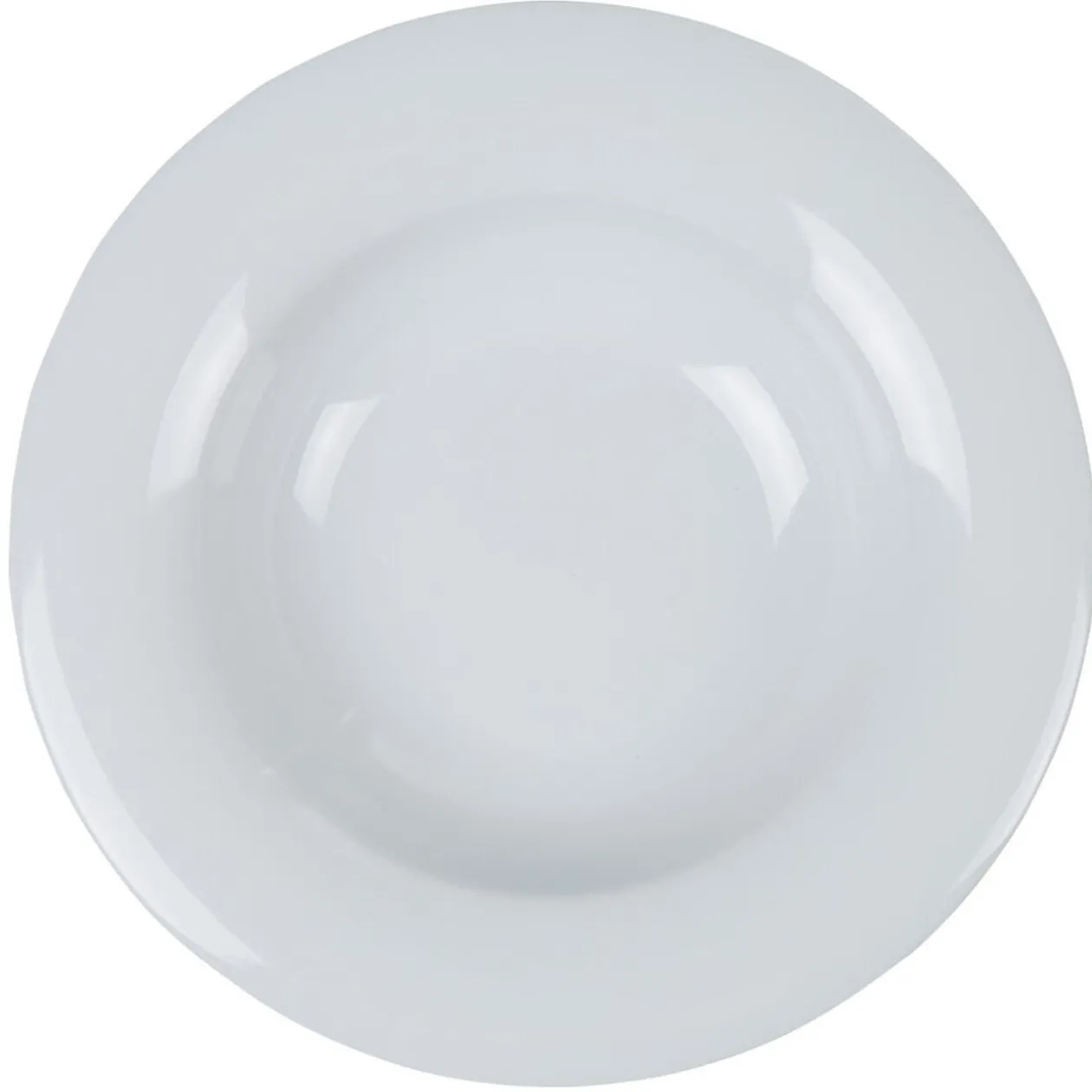 Assiette creuse blanche ronde Enzo