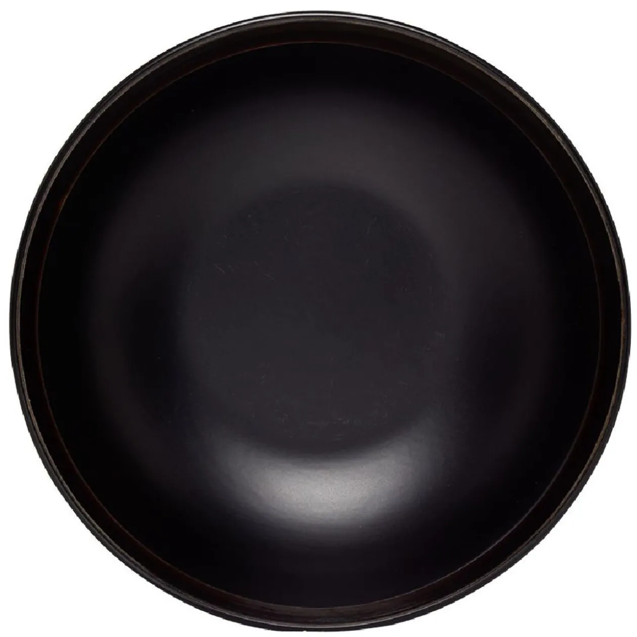 Assiette creuse en faïence avec liseré doré