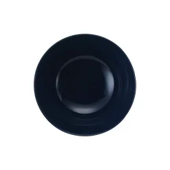 Assiette creuse en porcelaine décor vague japonaise